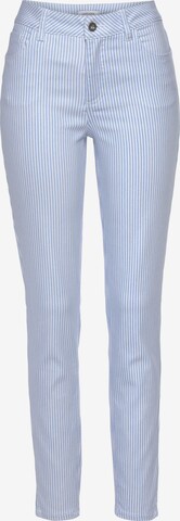 LASCANA Skinny Broek in Blauw: voorkant