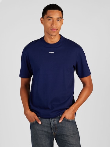 Maglietta 'Dapolino' di HUGO in blu: frontale
