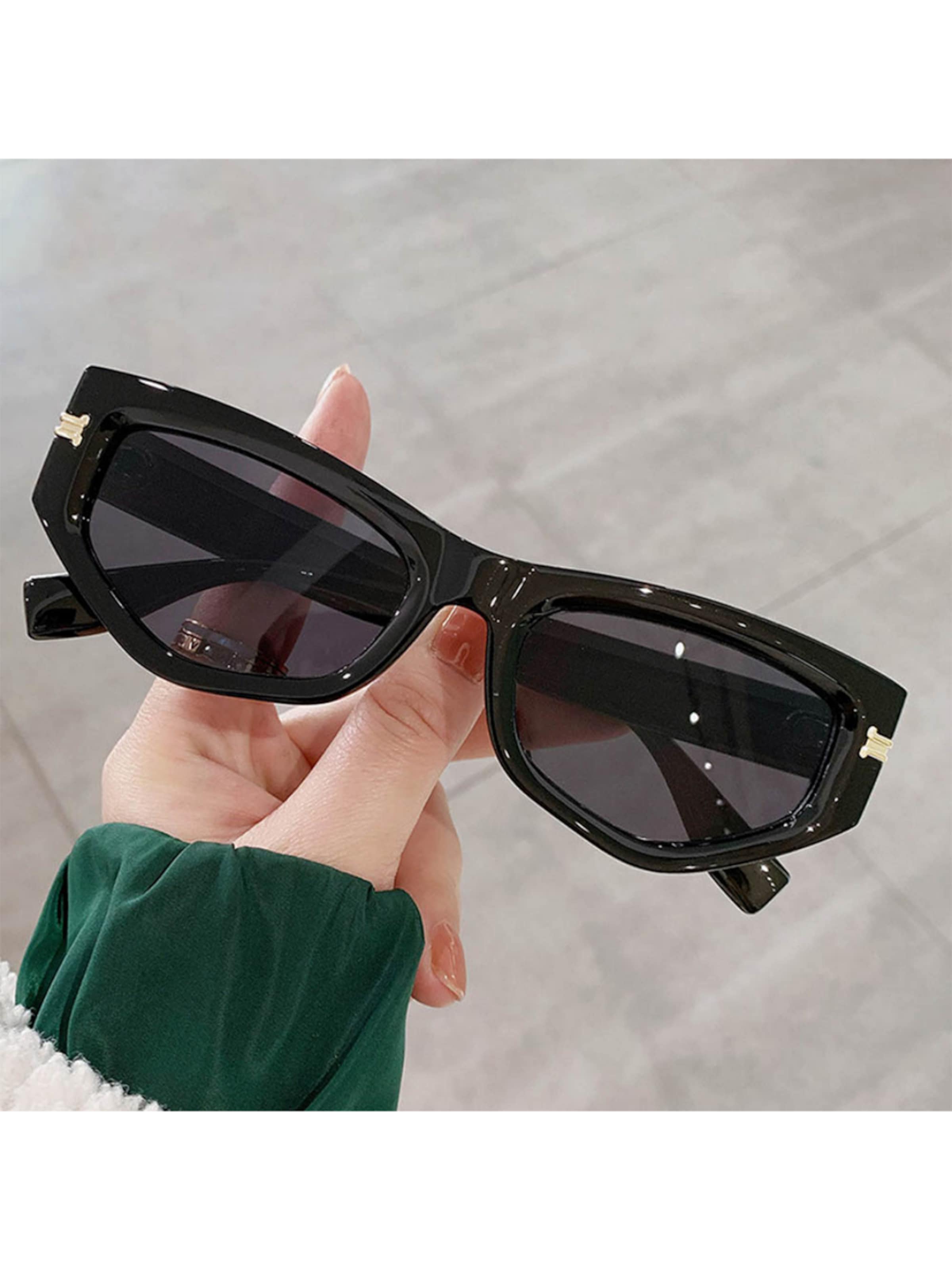 VEYREY Sunglasses 'Cat-eye Sonnenbrillen Bugdurash' in Black