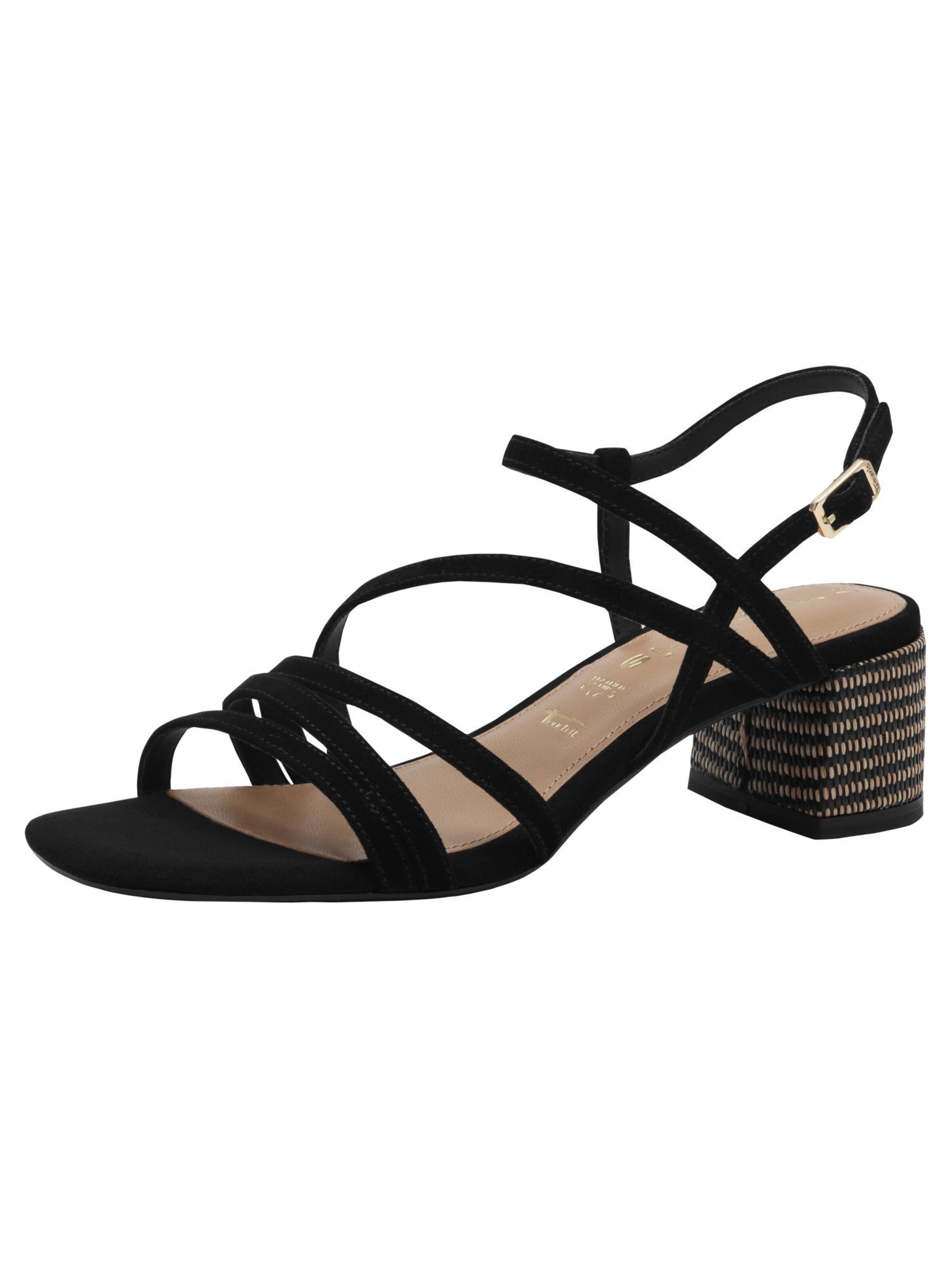 Tamaris Strap sandal in Black: front