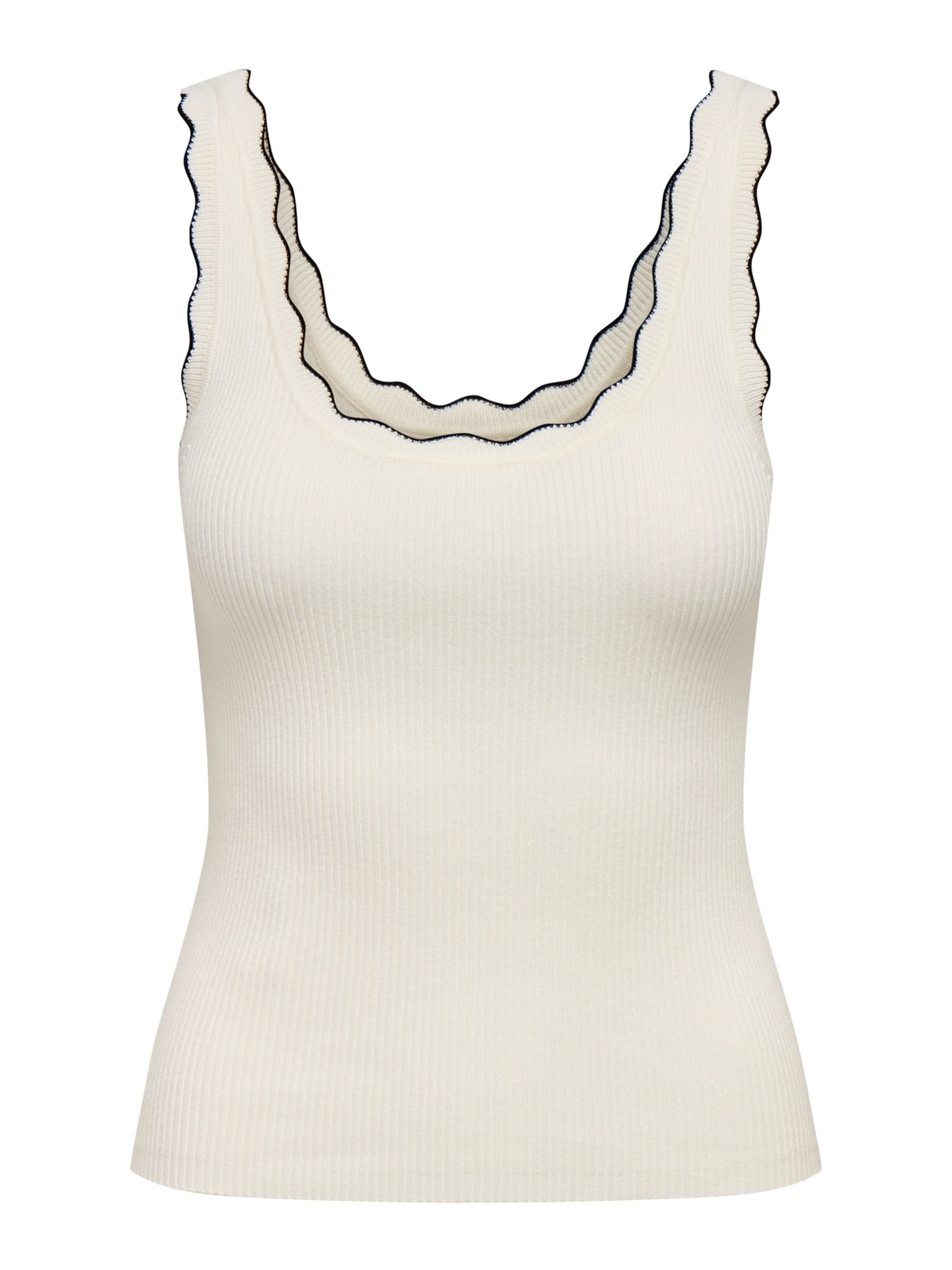 JDY Knitted top 'JDYNANNA' in White: front