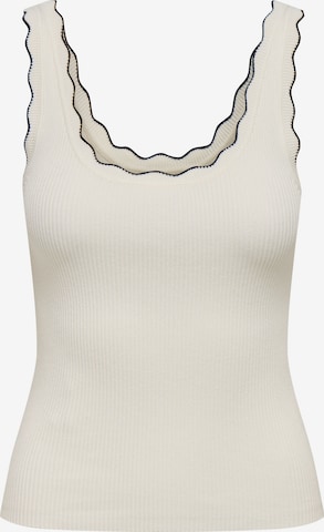 JDY Knitted top 'JDYNANNA' in White: front
