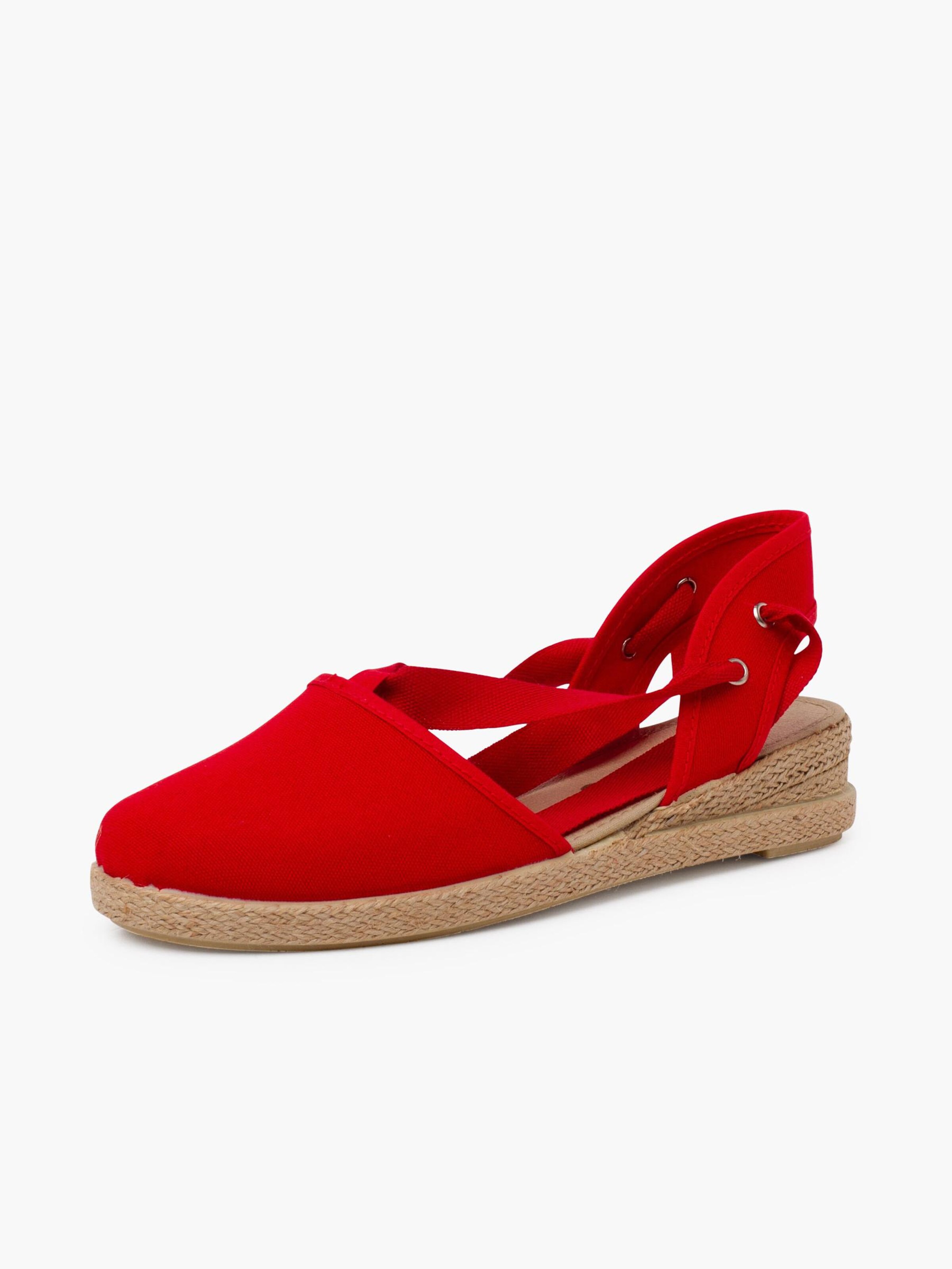 Pisamonas - Sandalias en rojo: frente