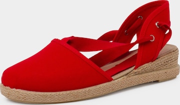 Pisamonas - Sandalias en rojo: frente