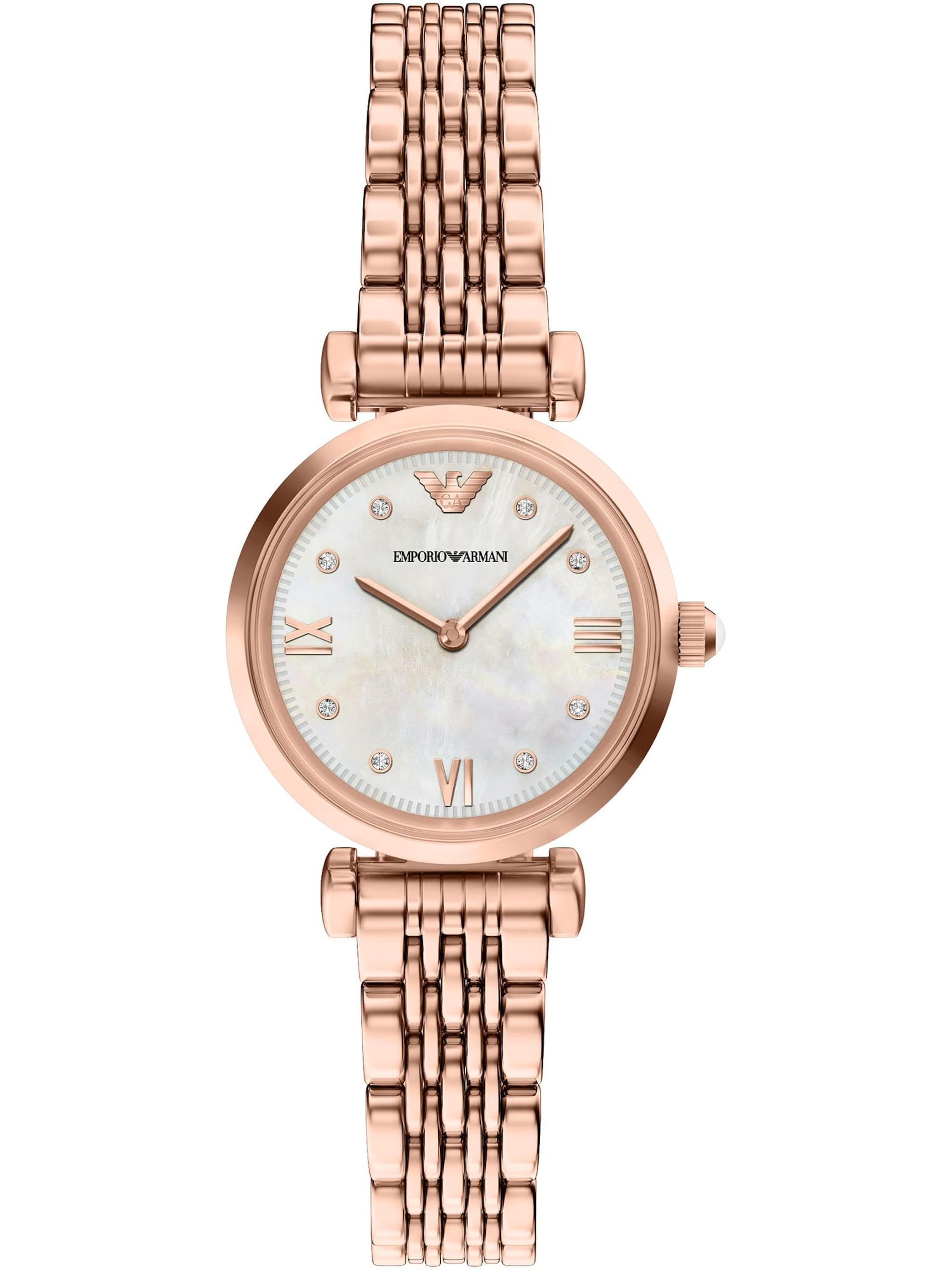 Emporio Armani Analog watch in Pink: front