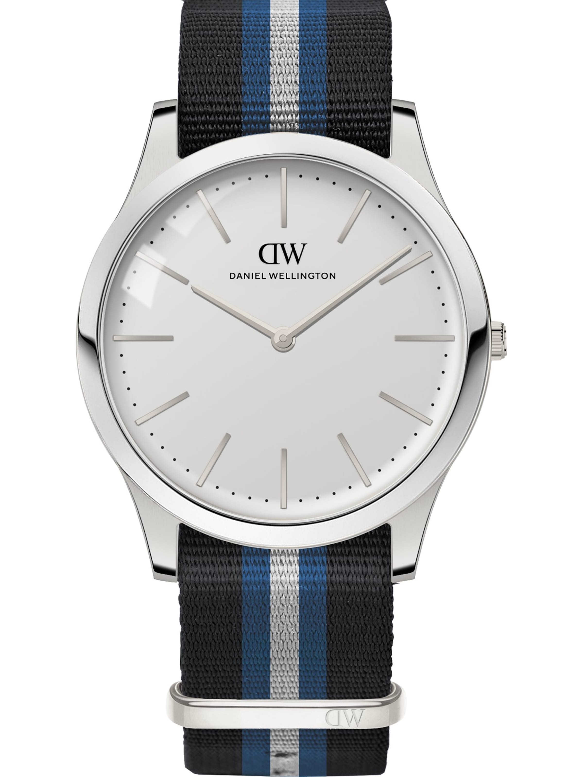 Daniel Wellington Analoguhr in Schwarz: Vorderseite