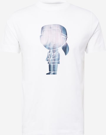 Karl Lagerfeld Тениска в бяло: отпред