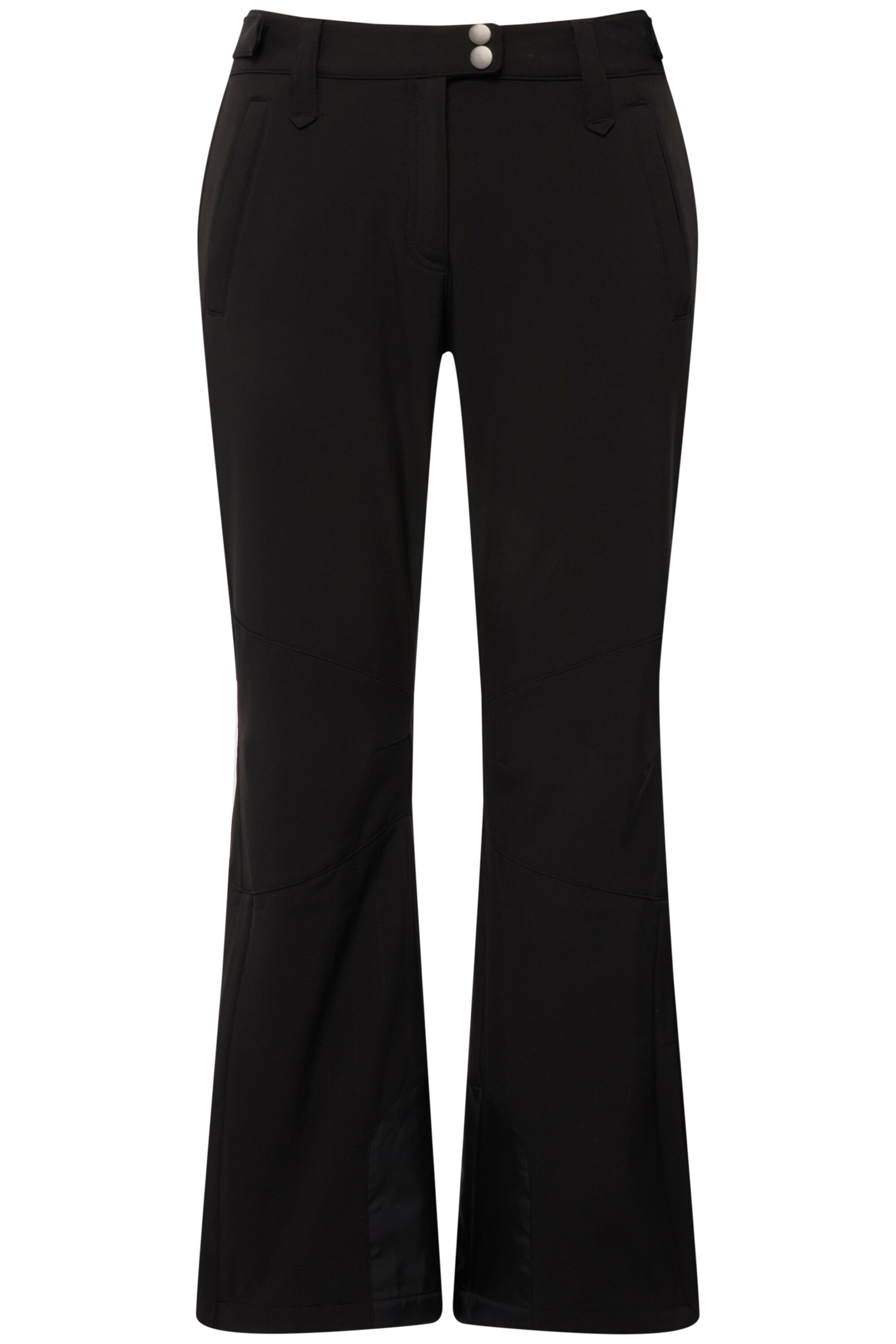 Ulla Popken Funktionshose in Schwarz: Vorderseite