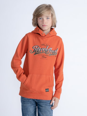 Petrol Industries Sweatshirt 'Tinley Park' in Orange: front