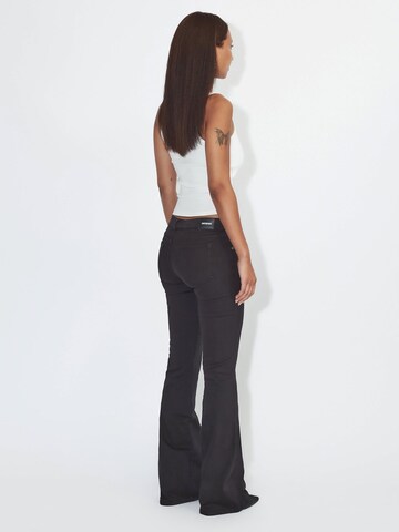 Dr. Denim Flared Jeans 'Kily Low Bootcut' in Zwart