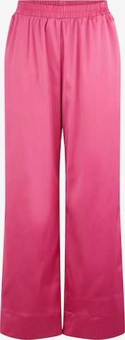 PIECES Szeroka nogawka Spodnie 'Nora' w kolorze różowy: przód