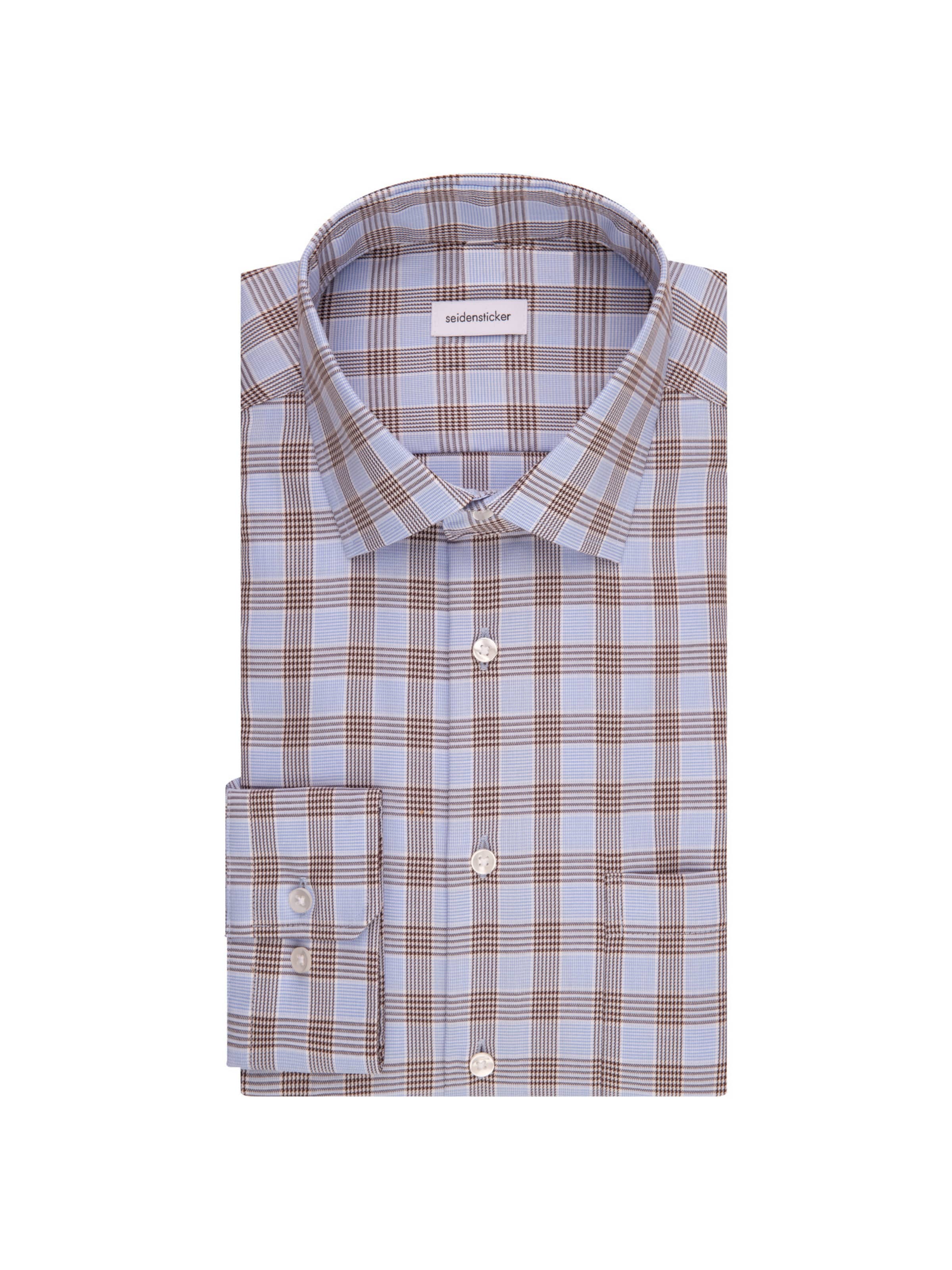 Coupe regular Chemise business 'Smart Essentials' SEIDENSTICKER en marron