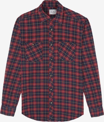 Scalpers Button Up Shirt 'Mark' in Red: front