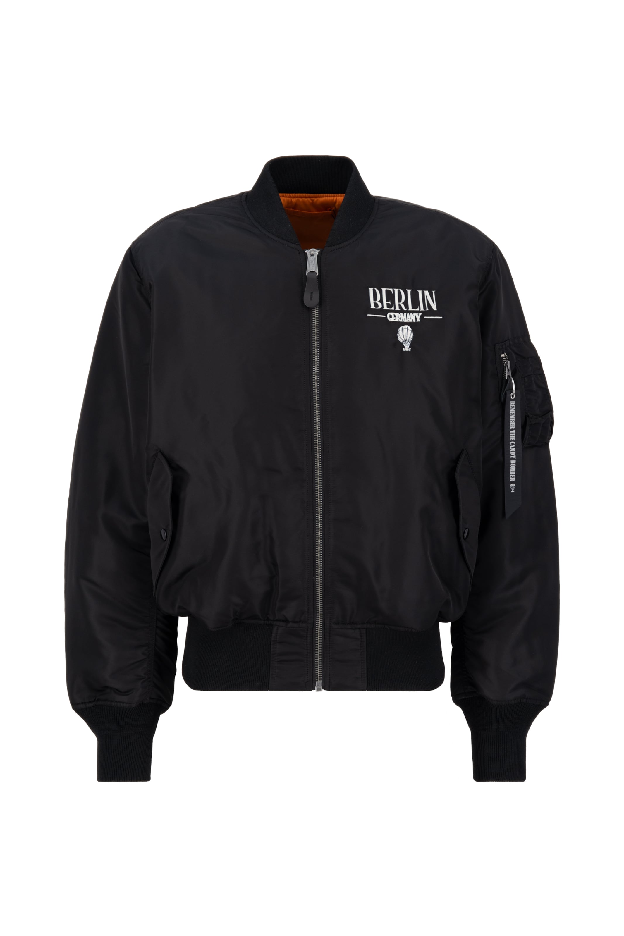 ALPHA INDUSTRIES Between season jacket Berlin Candy in Yellow Black ABOUT YOU