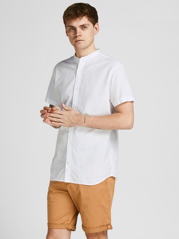 JACK & JONES Regular fit Button Up Shirt 'Summer Band' in White: front