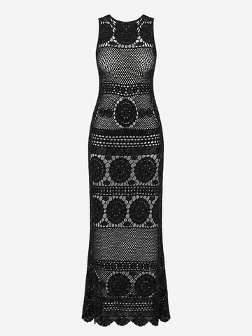 Miss June Jurk 'Robe Longue Angel' in Zwart