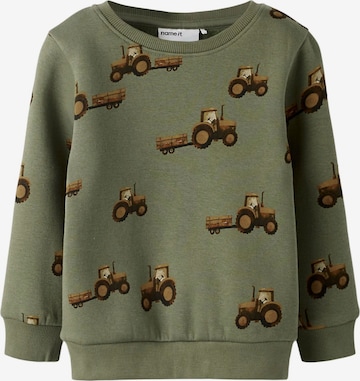 NAME IT Sweatshirt i grøn: forside