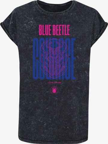 Maglietta 'Blue Beetle - Courage' di ABSOLUTE CULT in nero: frontale
