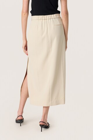 SOAKED IN LUXURY - Falda 'SLCewtona' en beige