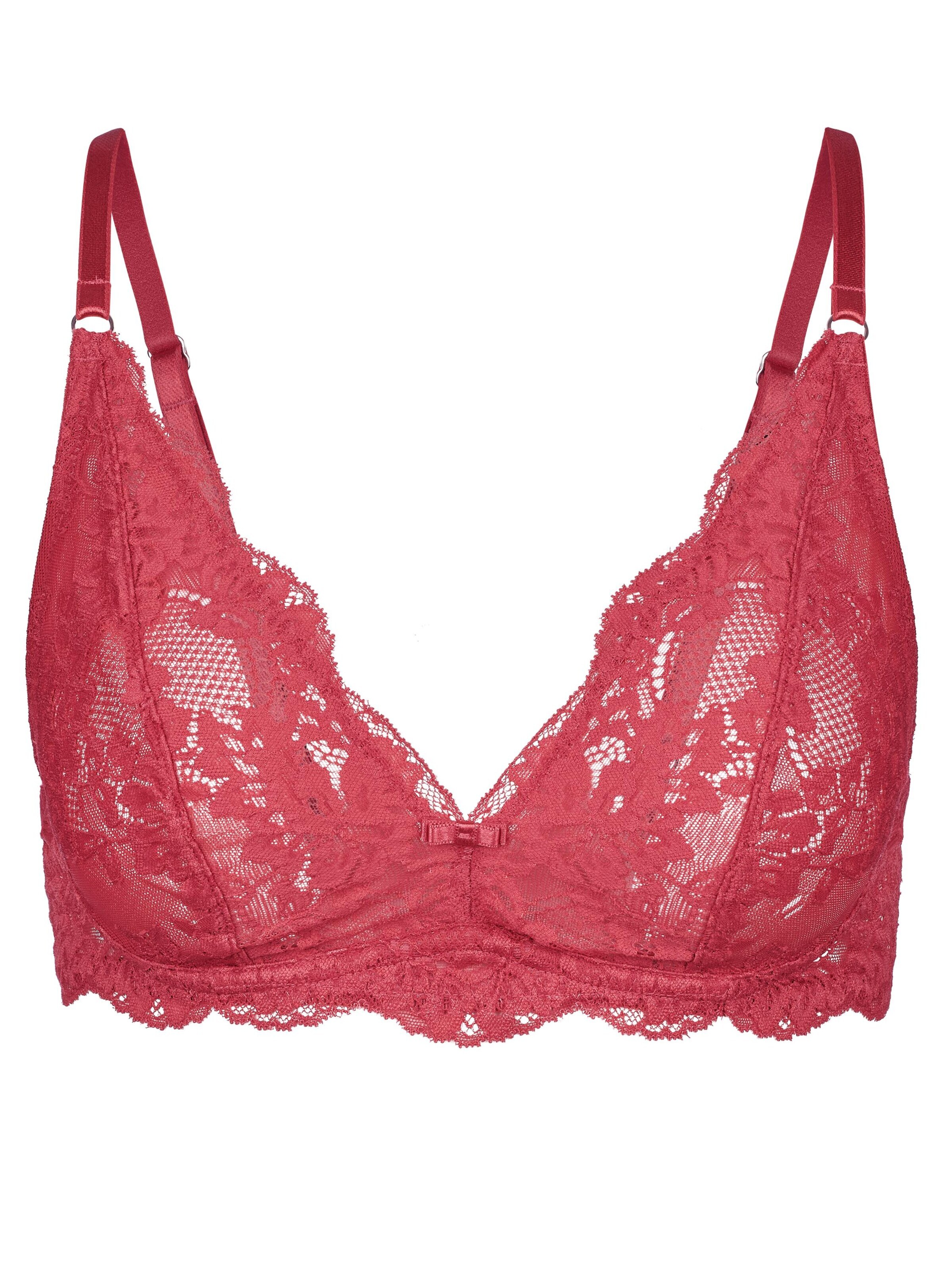 CALIDA Bralette Bra 'Modal Sense' in Red: front
