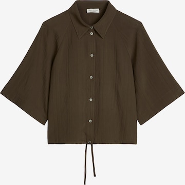 Marc O'Polo Bluse in Braun: Vorderseite