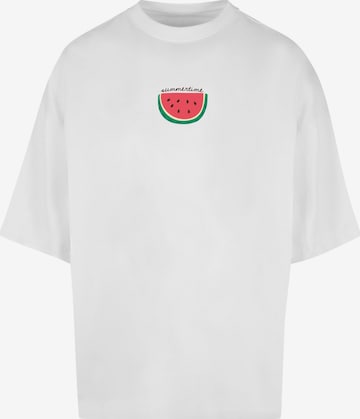 Merchcode Shirt 'Summer - Summertime' in Weiß: predná strana