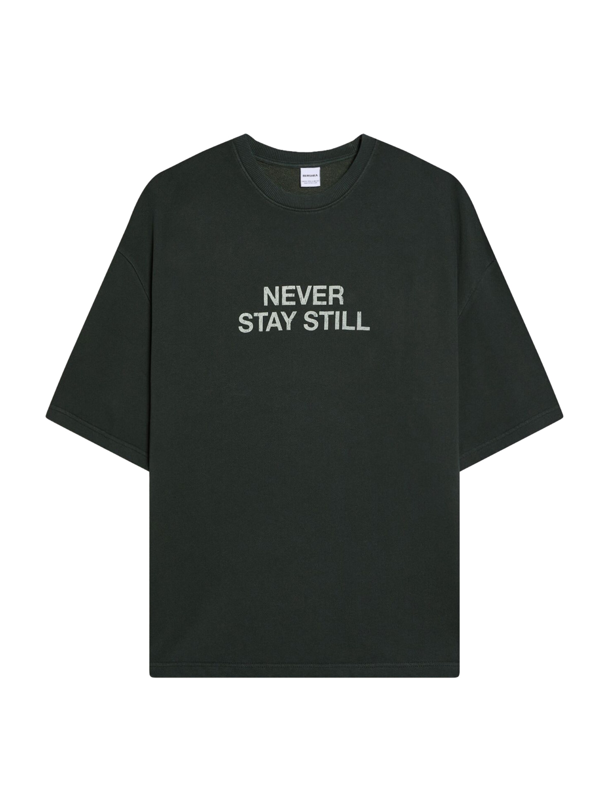 fekete / természetes fehér Bershka Póló, Termék nézet