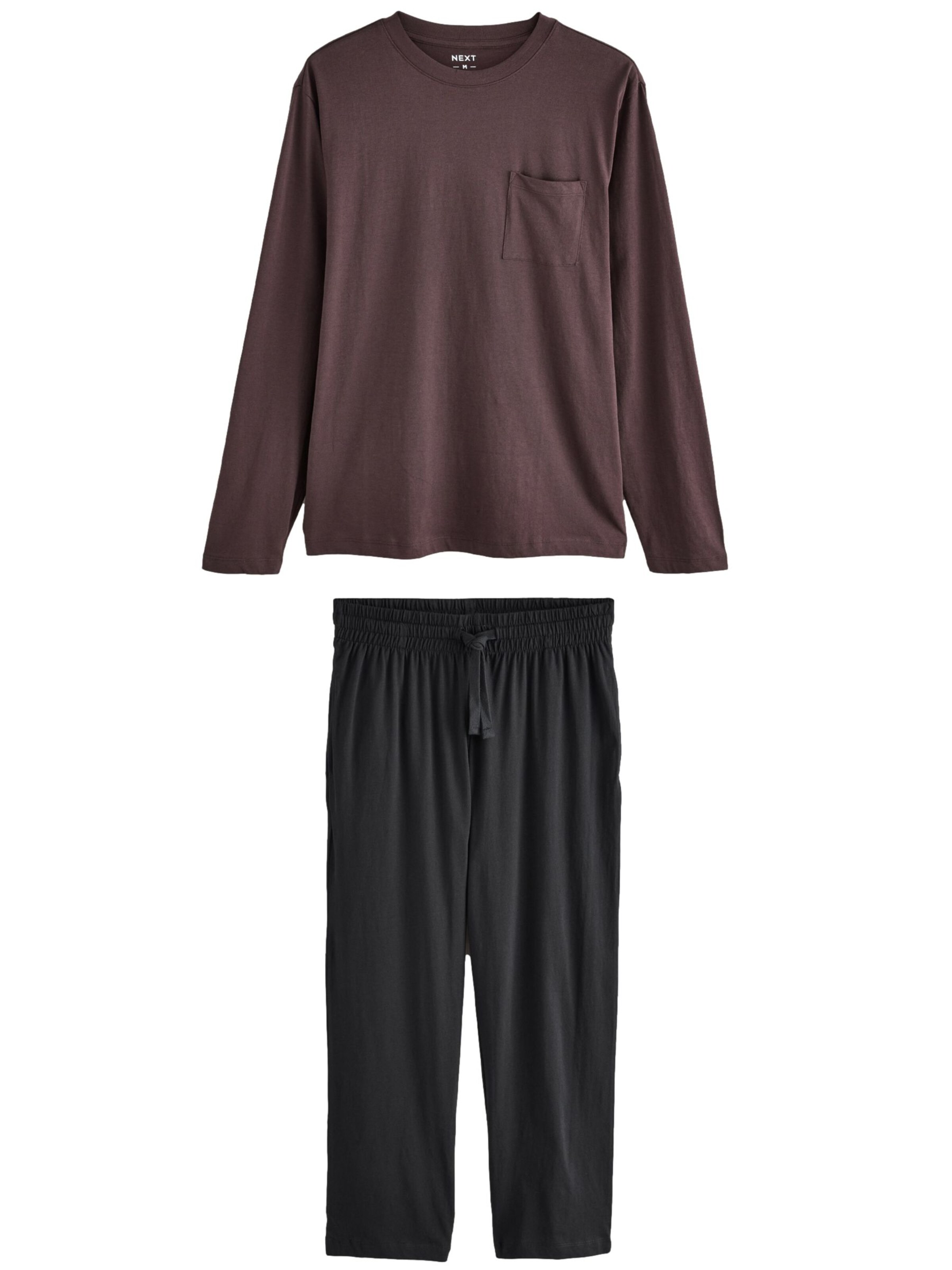 Next Pyjama in Braun: Vorderseite