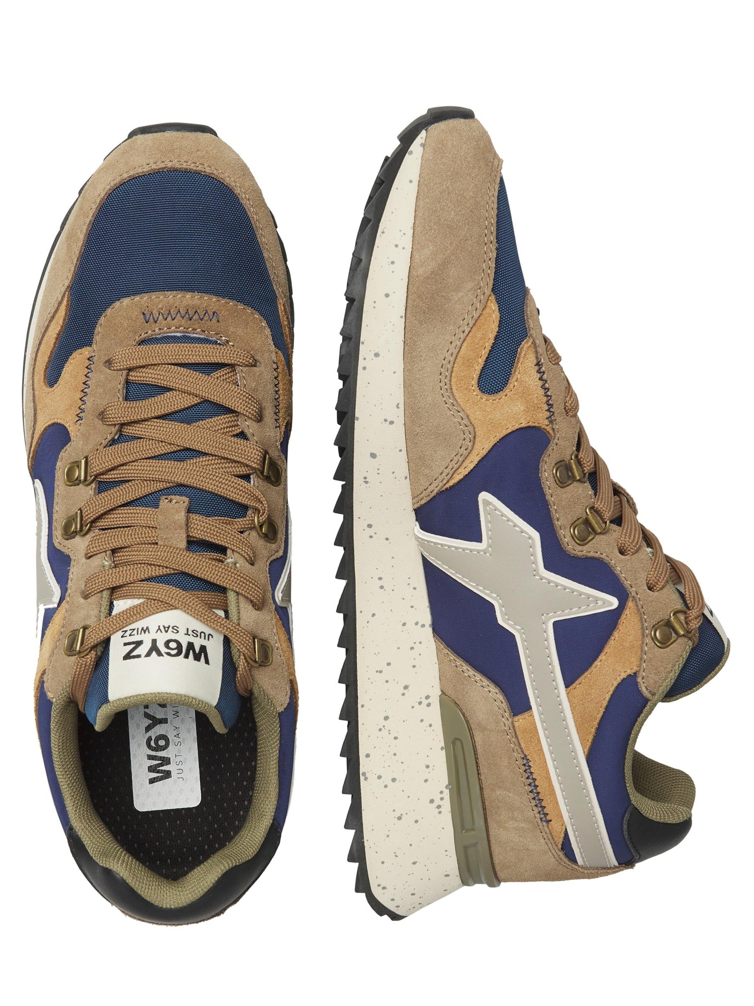W6YZ Sneakers laag 'YAK-M.' in Bruin: voorkant