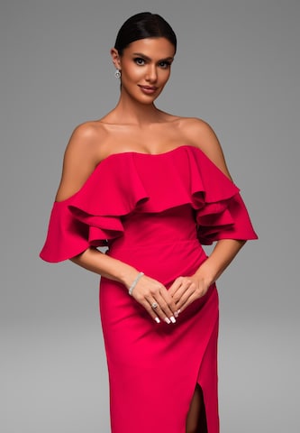 Ombre Evening dress in Red