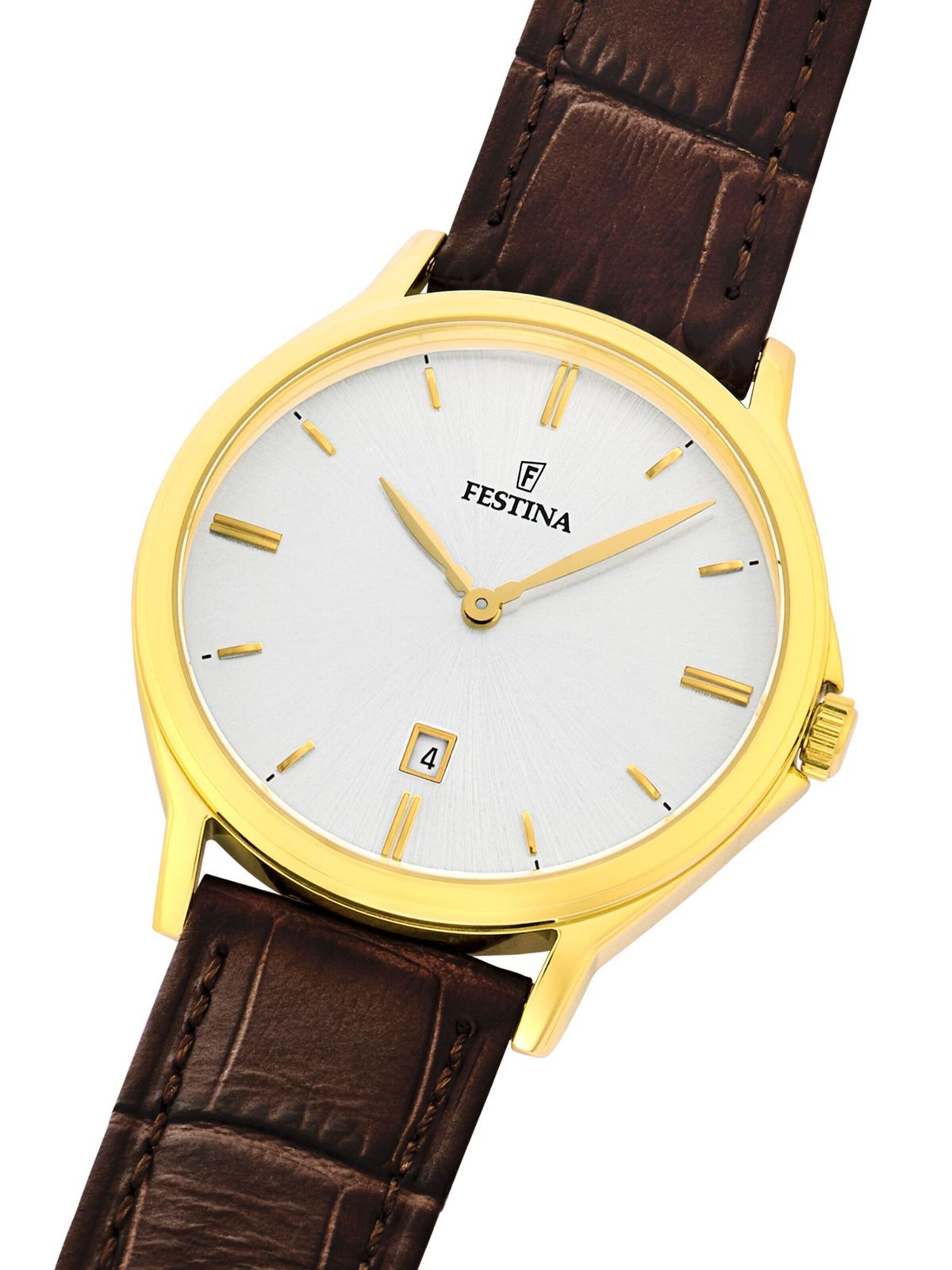 FESTINA Analogové hodinky 'Date watch Classics' – bílá