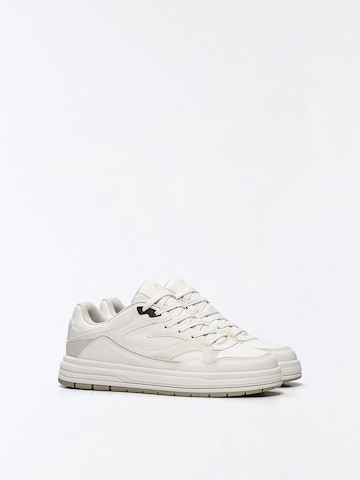 Bershka Platform trainers 'BAMBA STREET' in White
