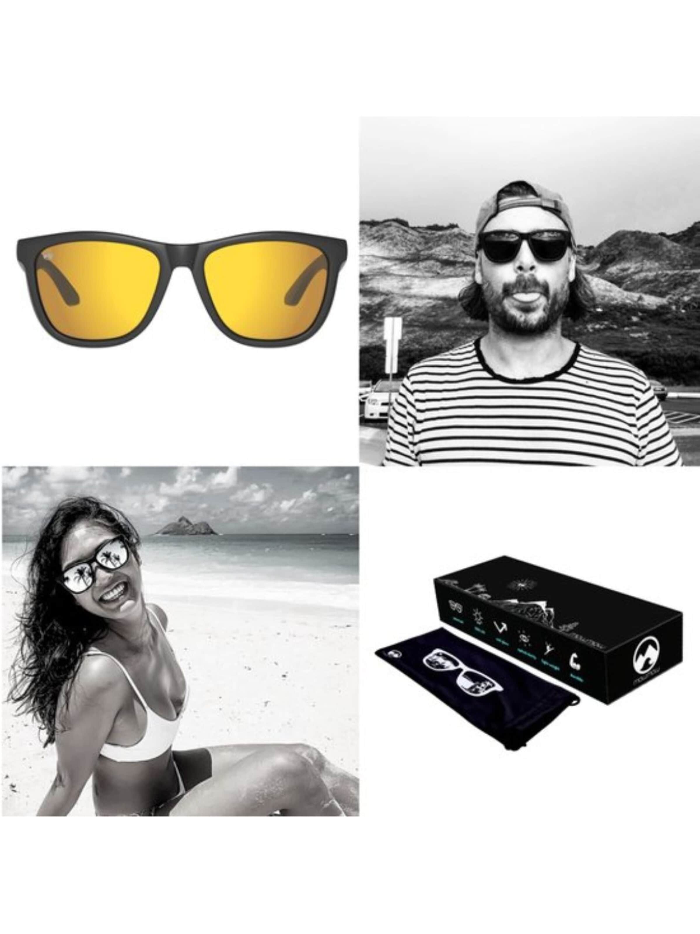 Mowmow - Gafas de sol deportivas 'MowMow Opal LIMITED Sunglasses - Polarized - Men - Women' en oro