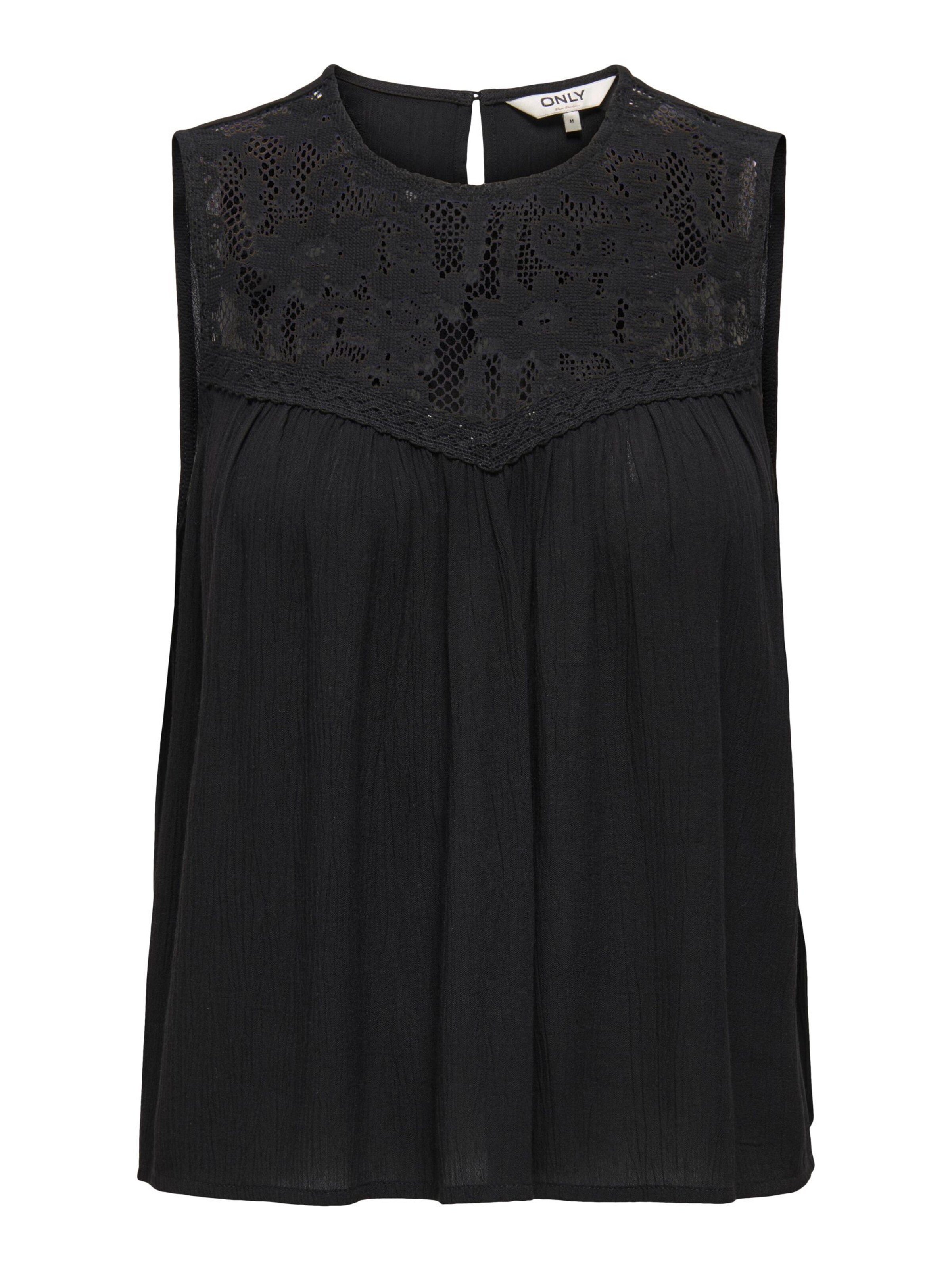 Camicia da donna di ONLY in nero: frontale