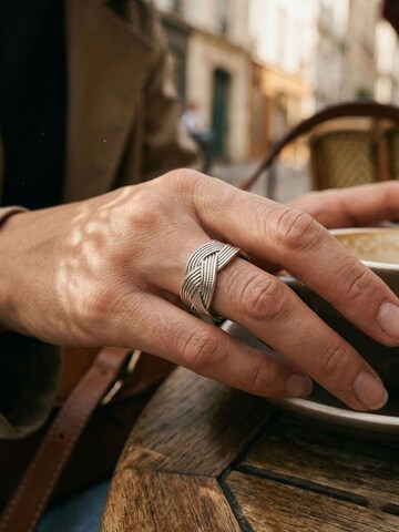 Nemomatheo Ring 'Tresse – Statement-Flechtring' in Silver