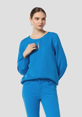 comma casual identity Bluse in Blau: predná strana