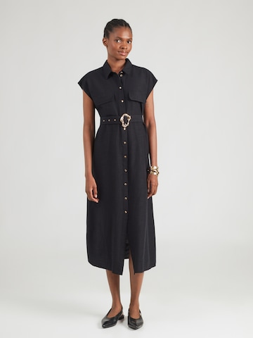 VILA Shirt Dress 'VIMOTORA' in Black: front