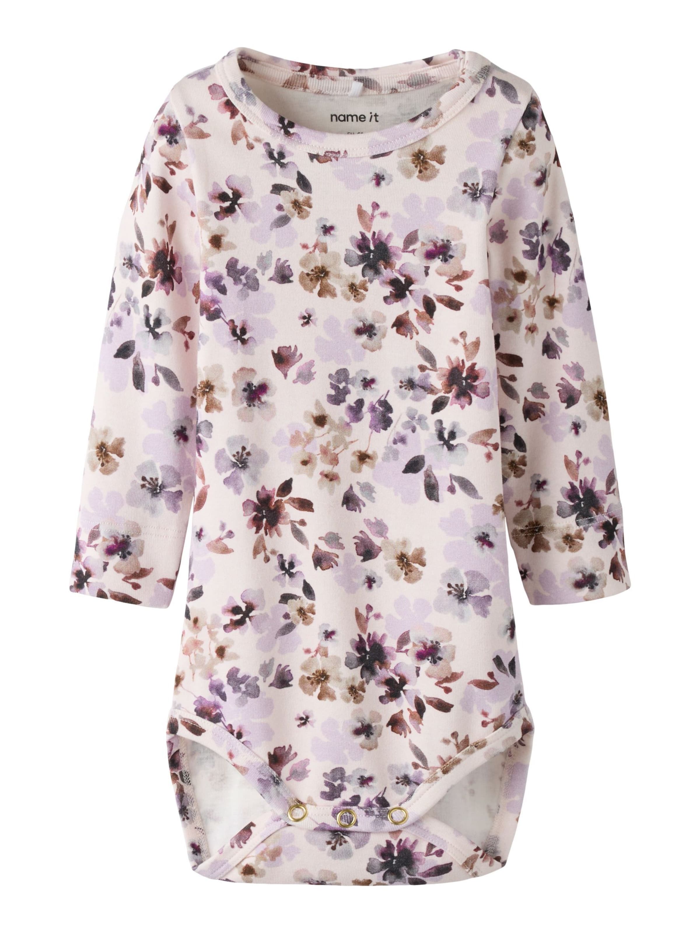 Barboteuse / body NAME IT en rose : devant