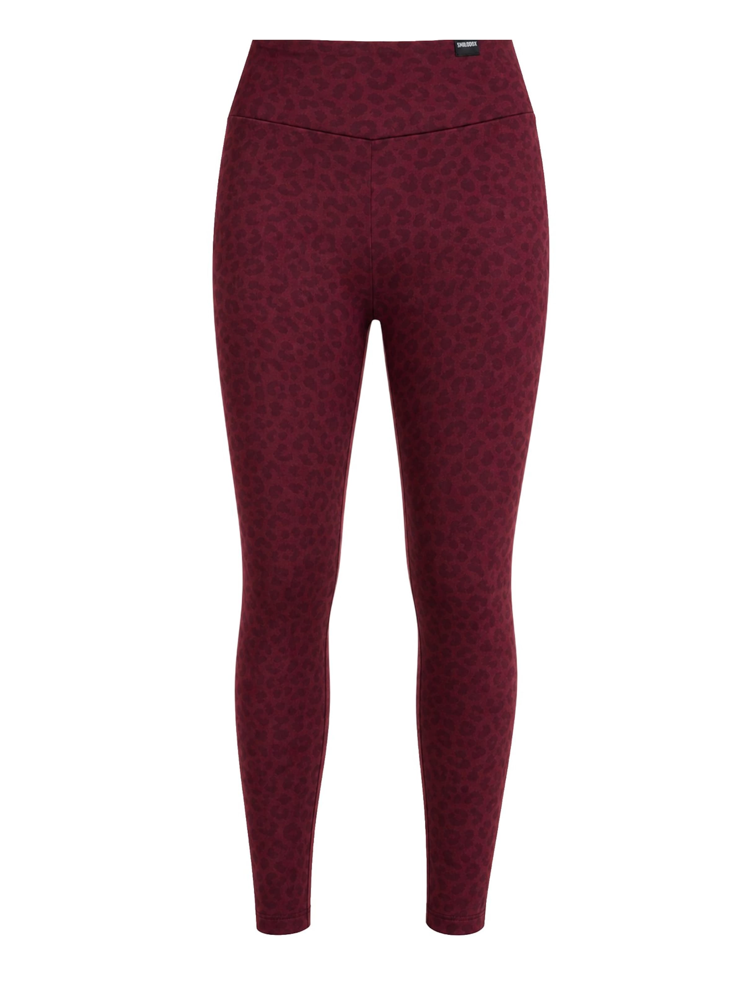 Skinny Leggings ' Velvara ' Smilodox en rouge : devant