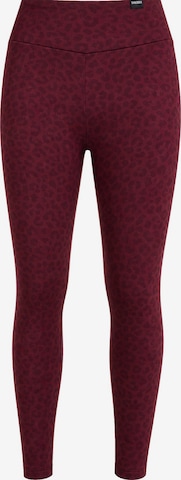 Skinny Leggings ' Velvara ' Smilodox en rouge : devant