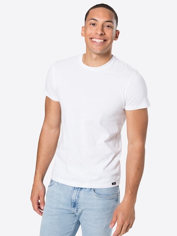 T-Shirt 'Twin Pack Crew' Lee en blanc : devant