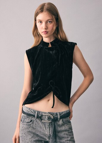 MANGO TEEN Top in Black: front