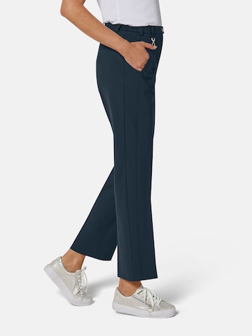 Regular Pantalon à plis 'Carla' Goldner en bleu