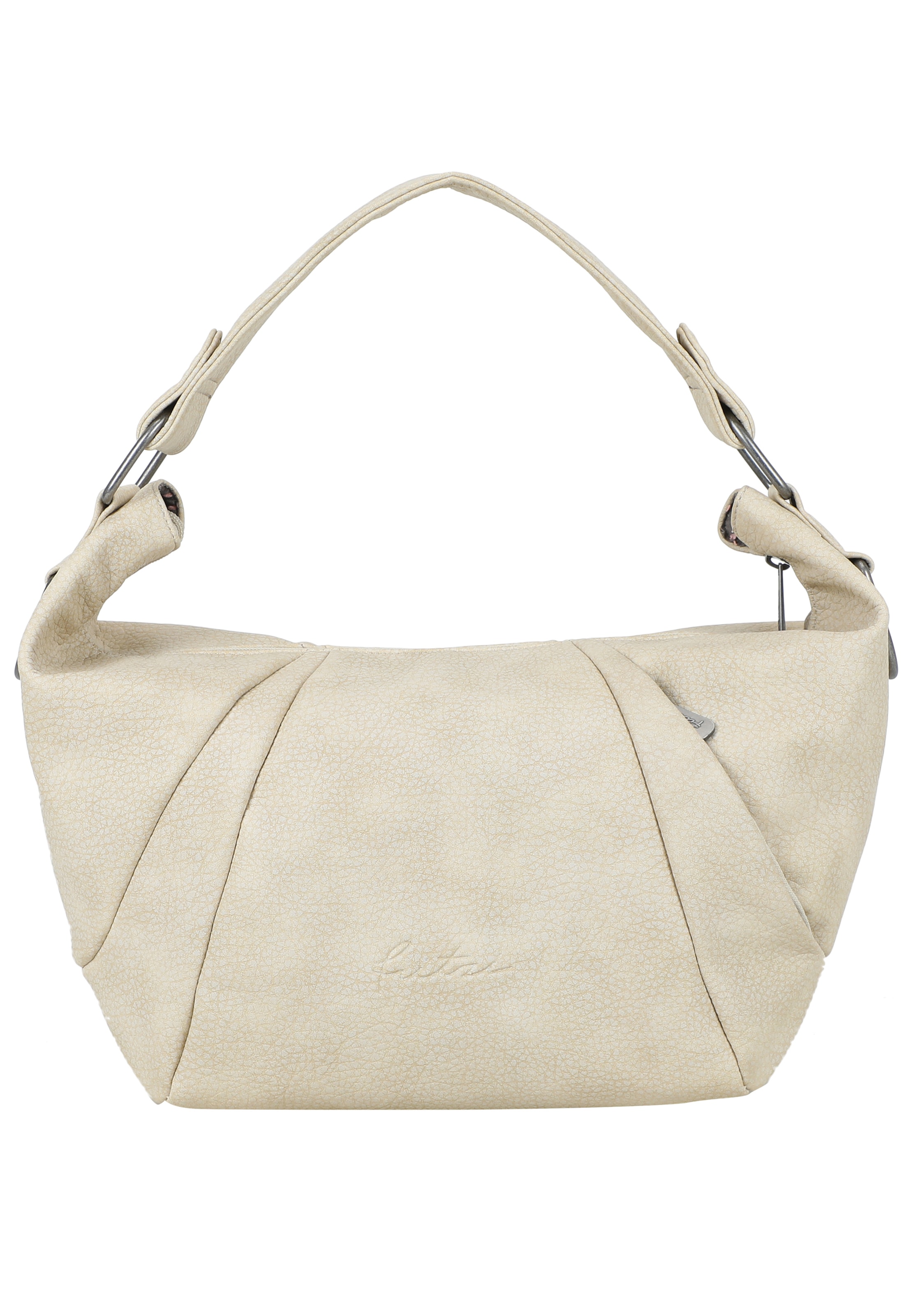 Borsa a mano 'Croissant Hobo' di Fritzi aus Preußen in bianco: frontale