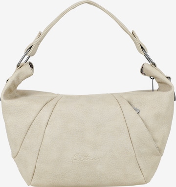 Borsa a mano 'Croissant Hobo' di Fritzi aus Preußen in bianco: frontale