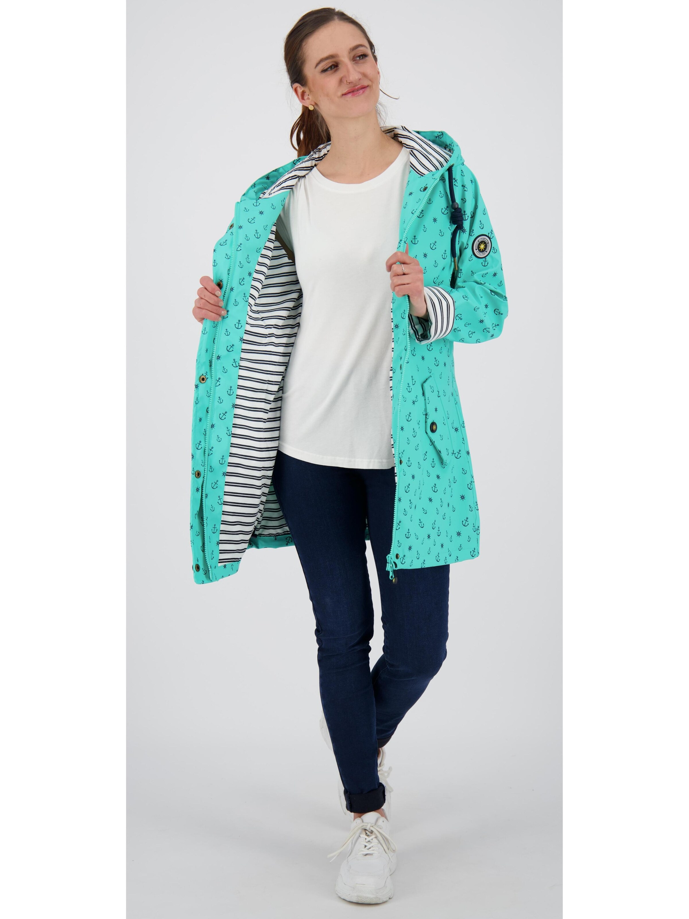 ankerglut Between-seasons parka 'Friesennerz ANKERGLUTZAUBER' in Blue