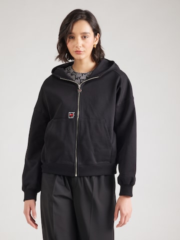 DKNY Sweatjacke in Schwarz: Vorderseite
