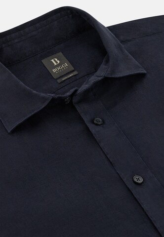 Boggi Milano Regular Fit Hemd in Blau