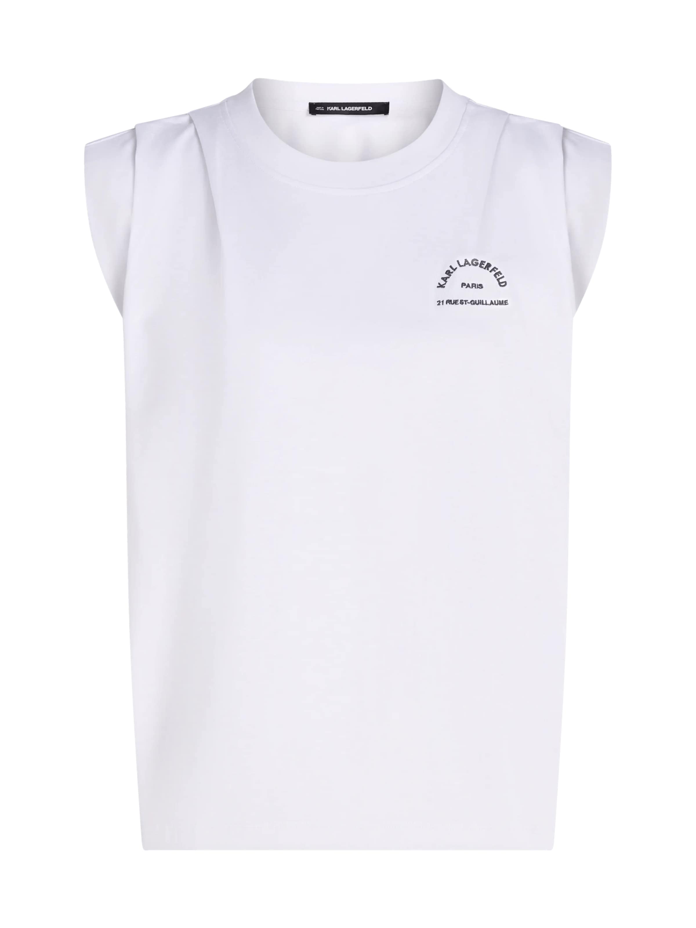 Karl Lagerfeld Shirt 'Rue St-Guillaume' in Wit: voorkant