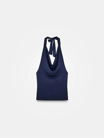 Dilvin Blouse in Blauw: voorkant